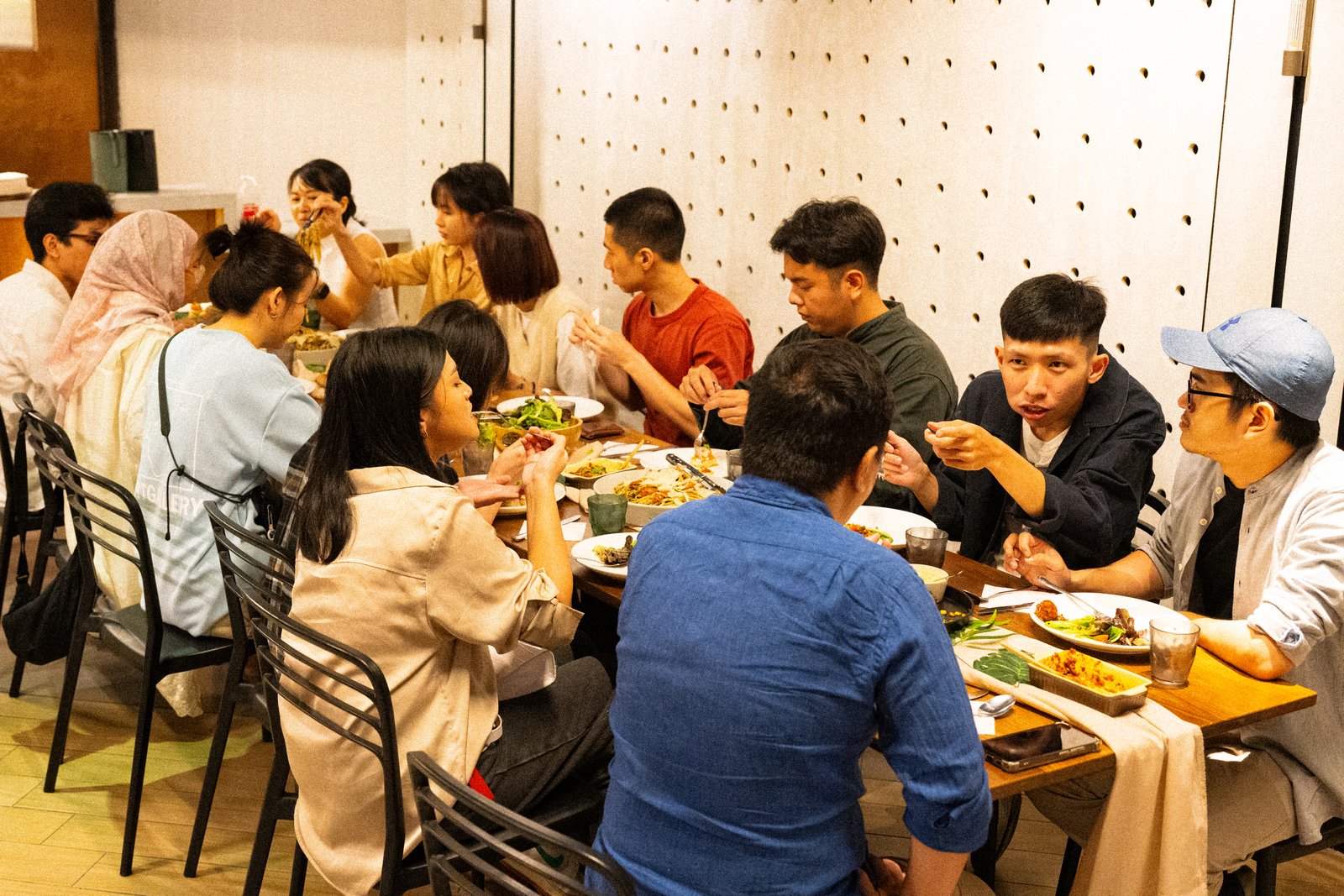 Group dining at Strangers at 47