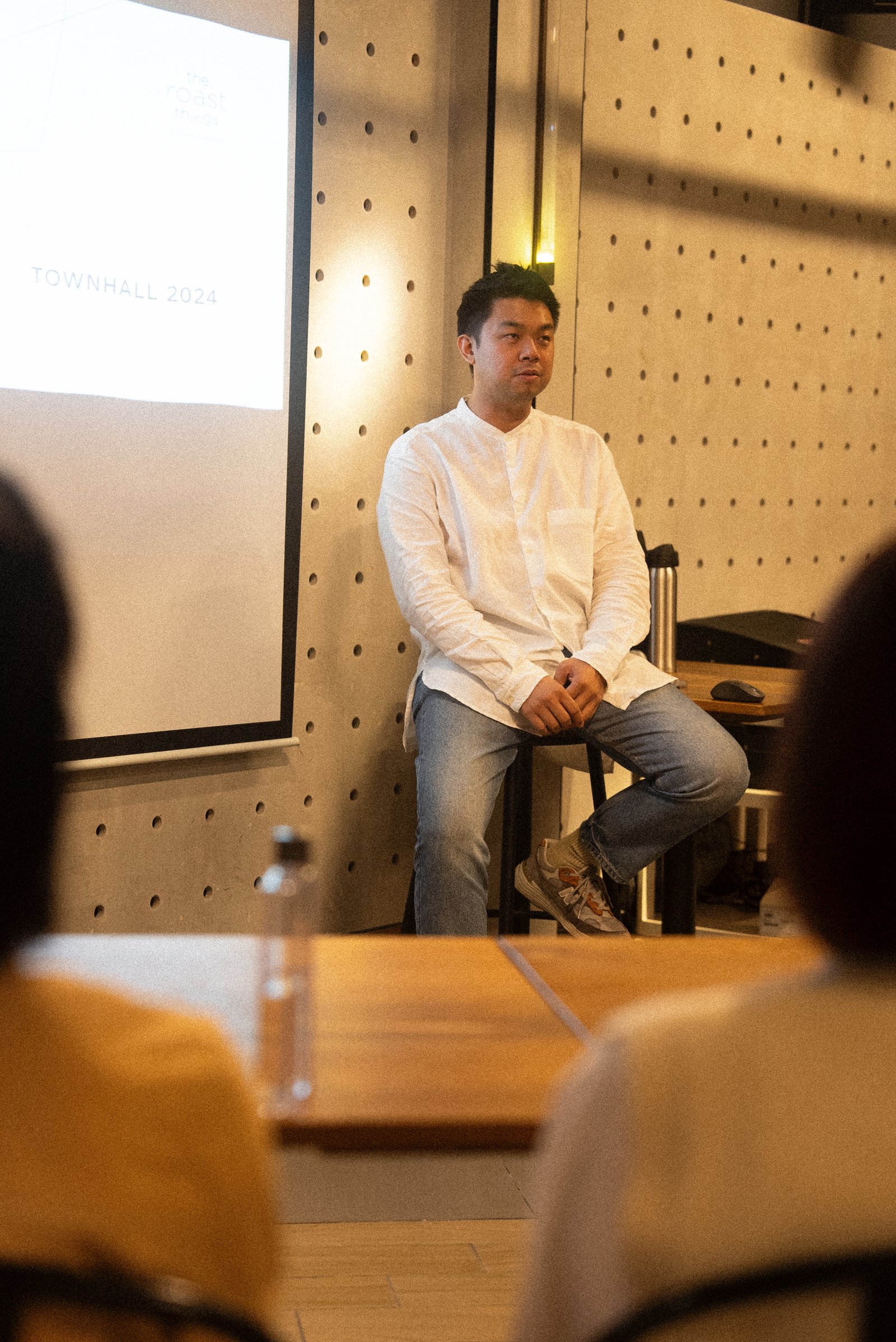 Speaker at townhall event