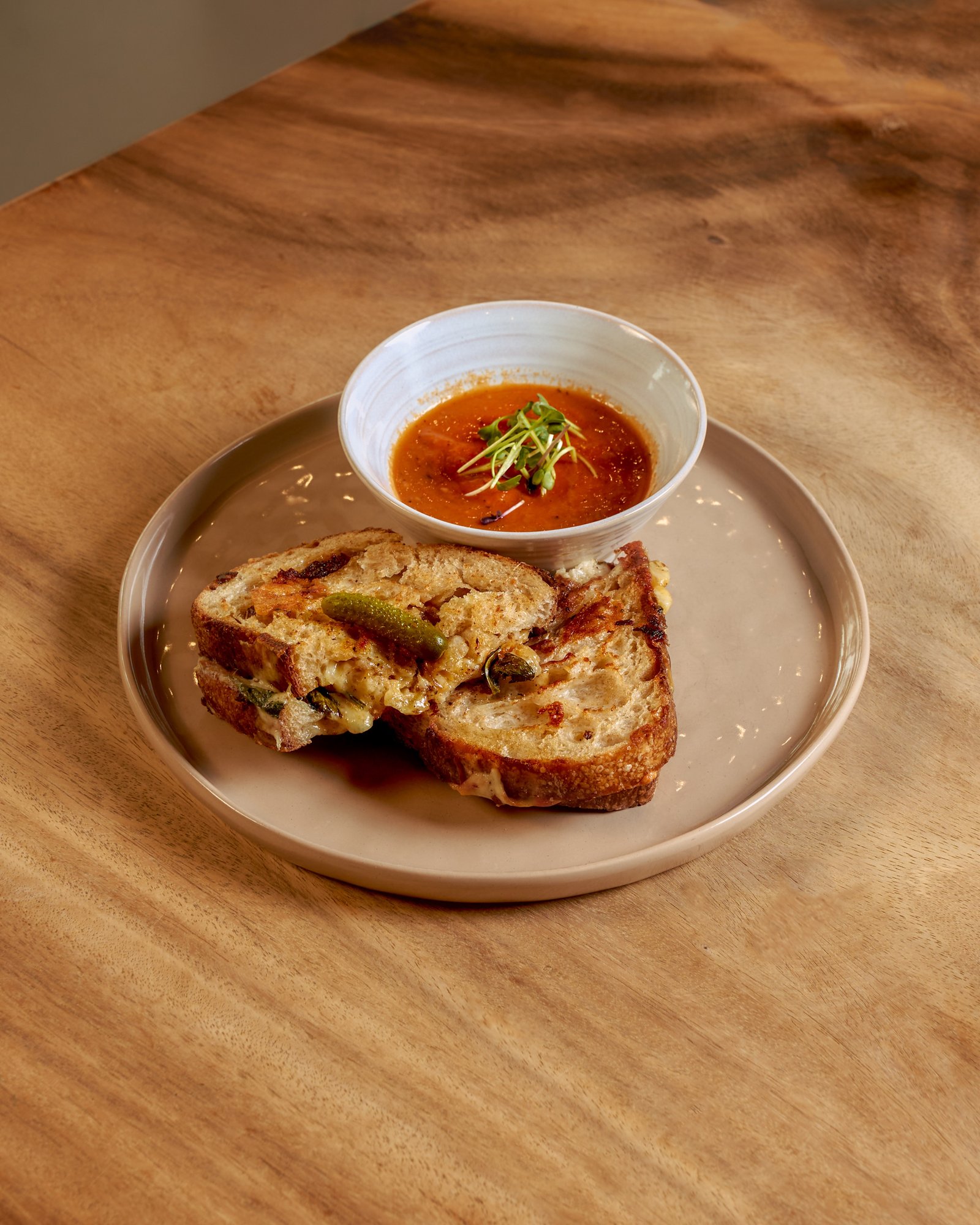 Grilled Cheese with Soup